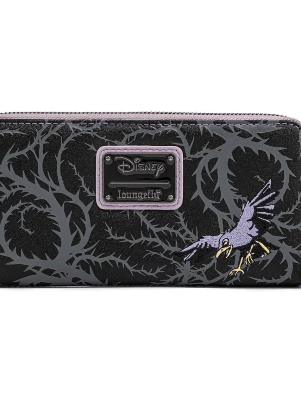 Loungefly Disney Sleeping Beauty Scene Wallet Aurora Maleficent Zip Around New - Picture 2 of 5